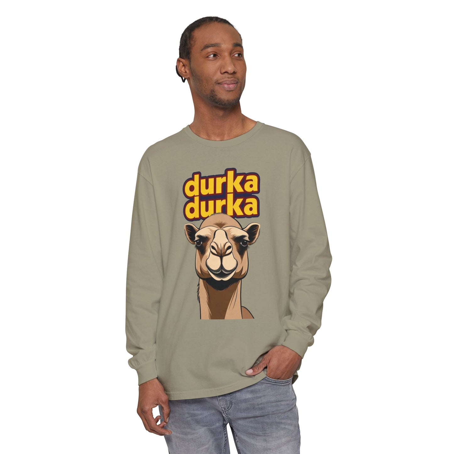 "Durka Durka" Camel Gildan Brand Long Sleeve Tee