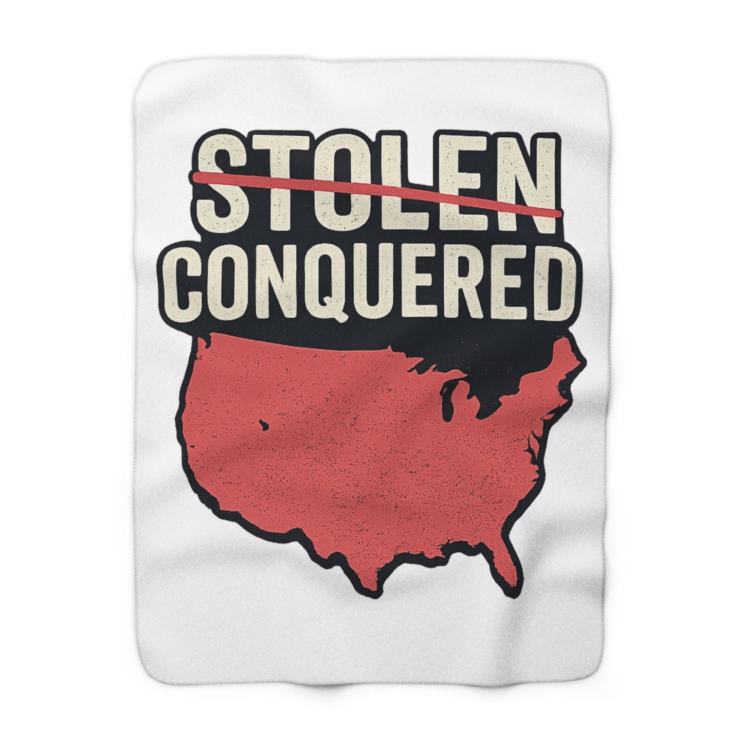 Stolen Conquered USA Sherpa Blanket