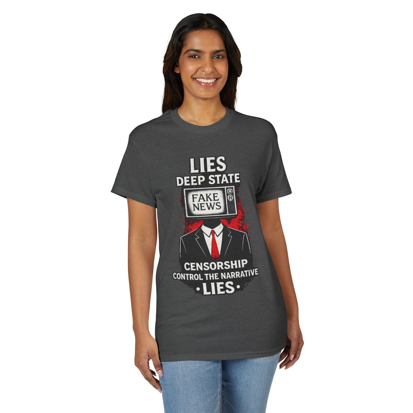 Fake News Political Statement Gildan Brand T-Shirt