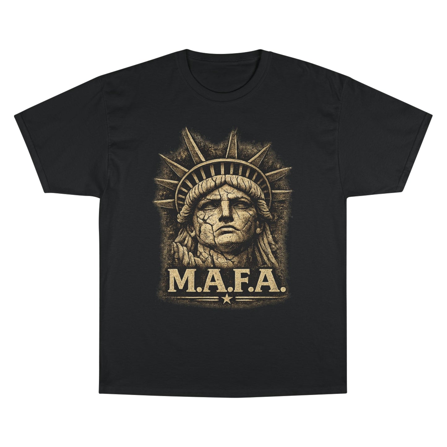 M.A.F.A. "Statue Of Liberty" "Sovereignty Security Prosperity " Champion Brand T-Shirt