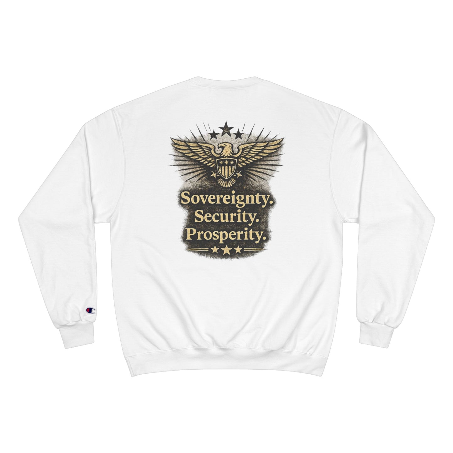 M.A.F.A. "Statue Of Liberty" "Sovereignty Security Prosperity " Champion Brand Crewneck Sweatshirt