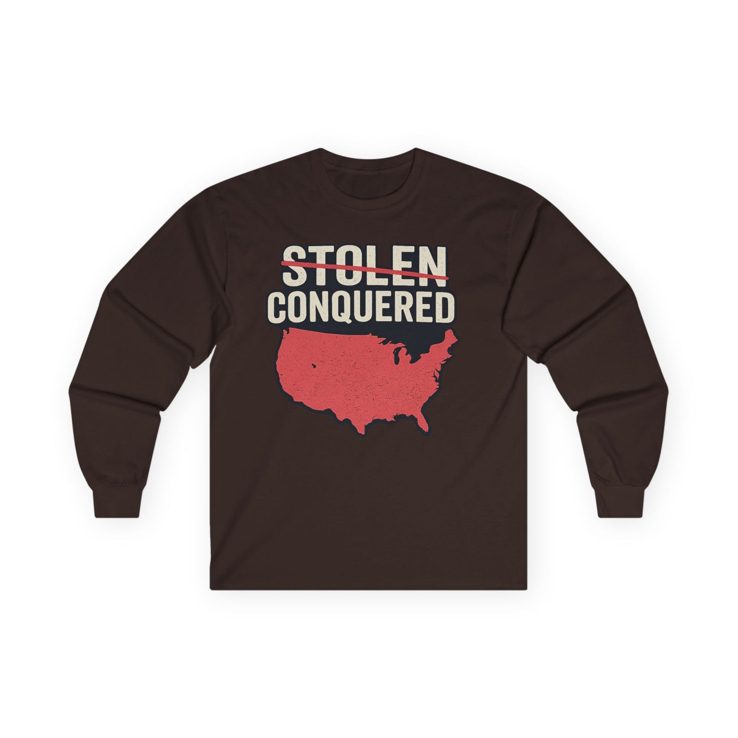 Stolen Conquered USA Gildan Brand Long Sleeve Tee
