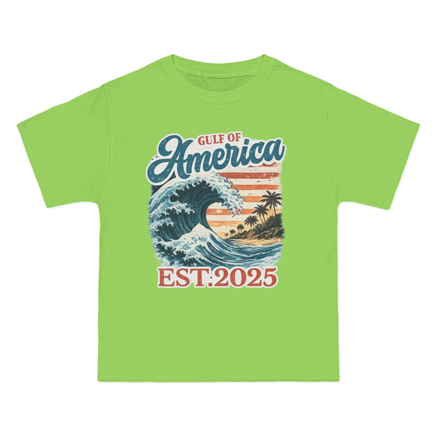 Gulf of America Est. 2025 Waves Hanes Brand T-Shirt