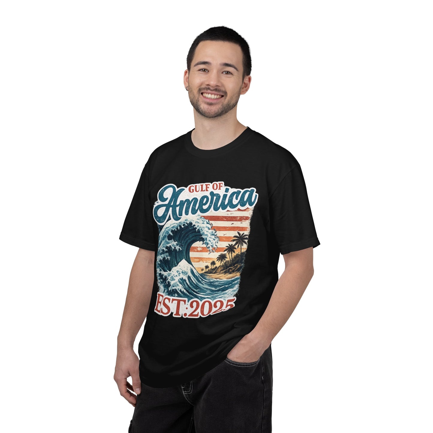 Gulf of America Est. 2025 Waves Comfort Color Brand T‑Shirt