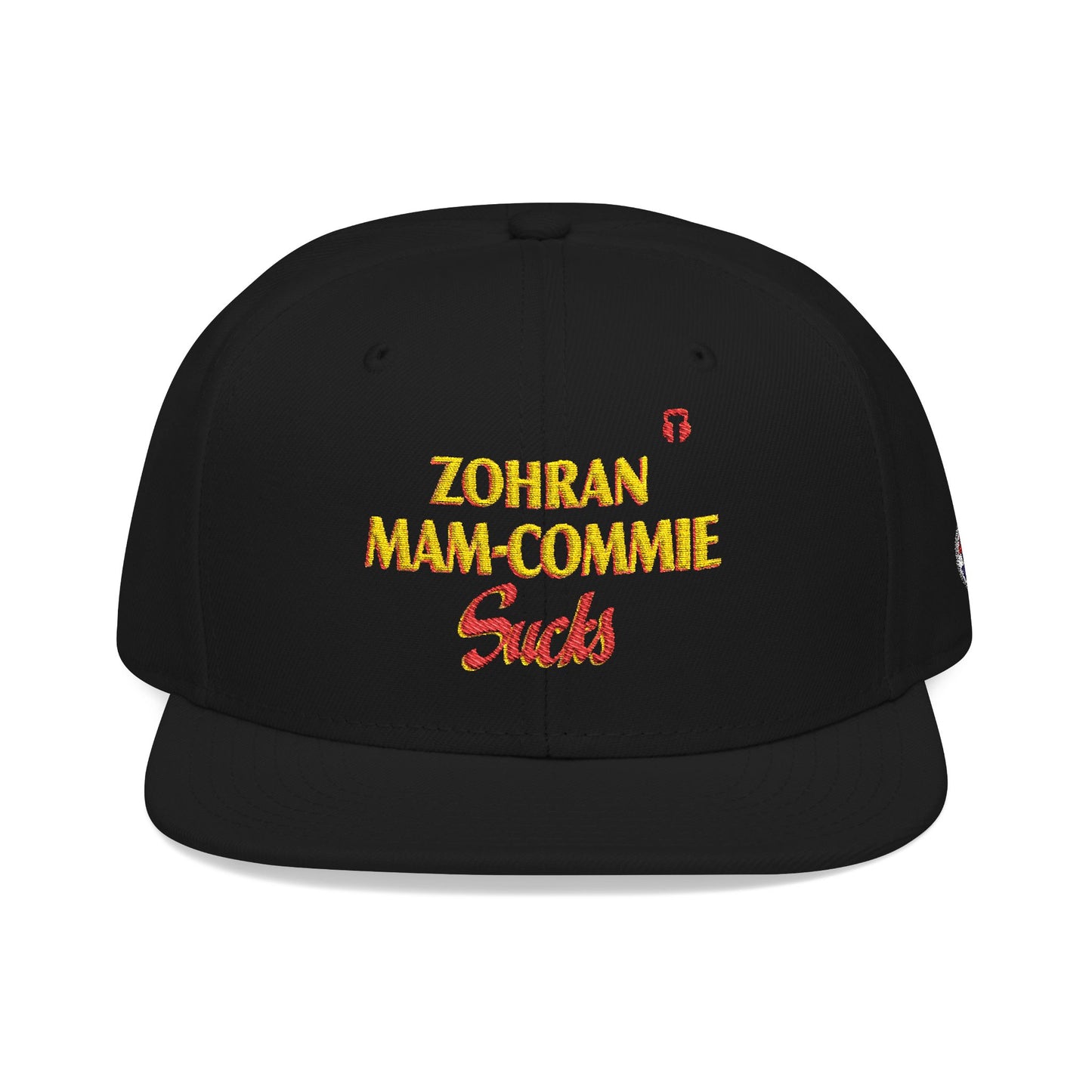 Zohran Mam-Commie Sucks Embroidered Snapback Hat