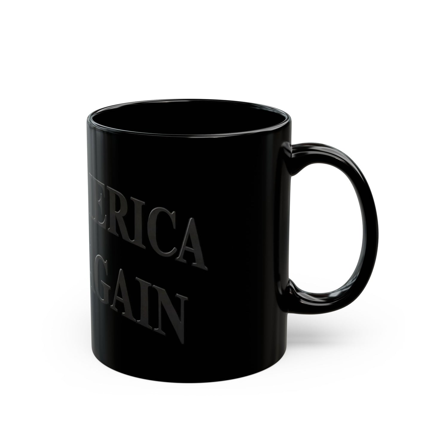 Black Make America First Again Black Mug — 11oz & 15oz Coffee Cup