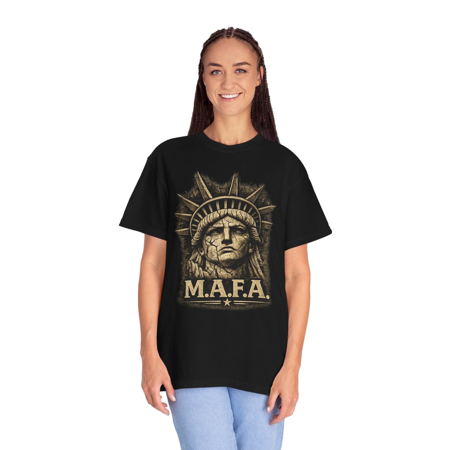 M.A.F.A. Statue Of Liberty  "Sovereignty Security Prosperity " Comfort Color Brand T-Shirt