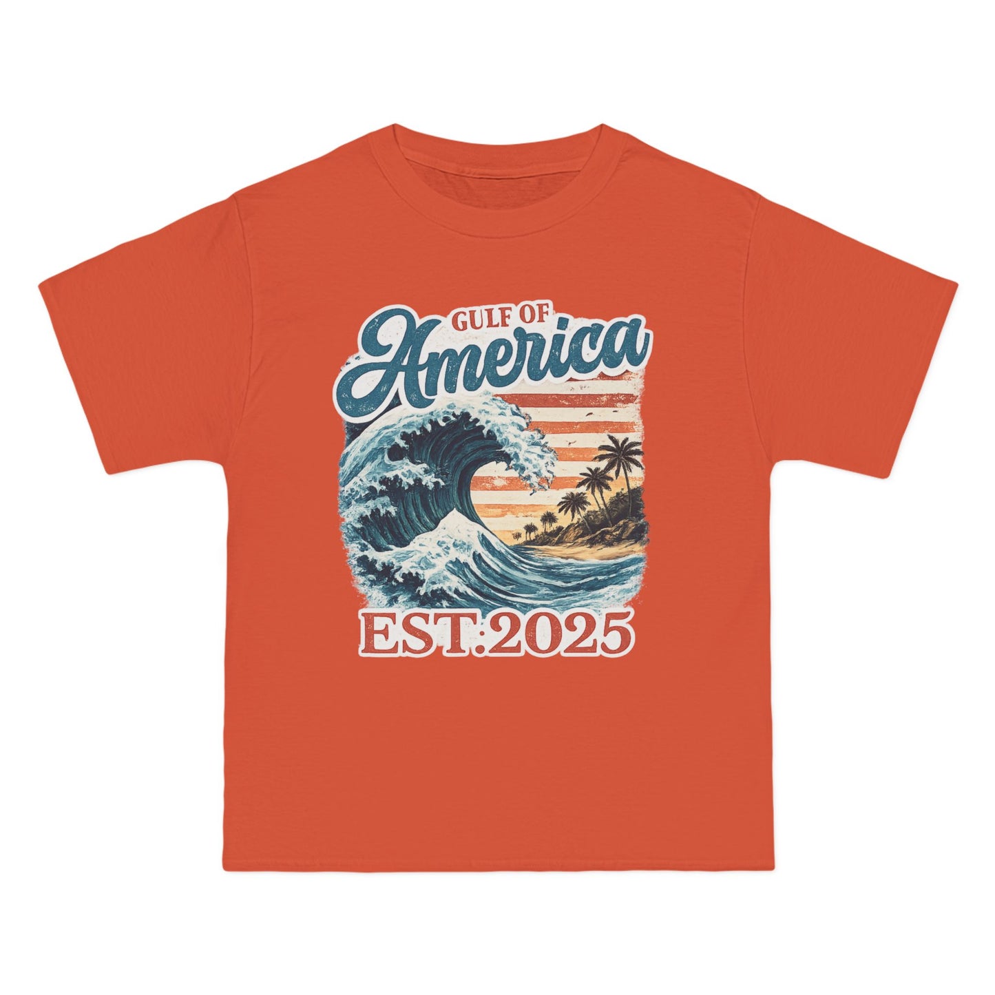 Gulf of America Est. 2025 Waves Hanes Brand T-Shirt