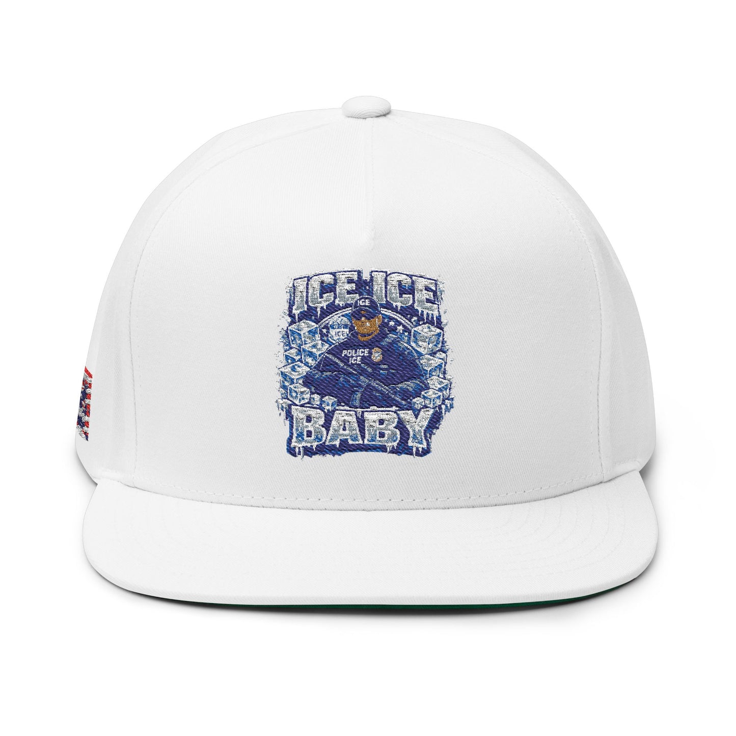 Ice Ice Baby ICE Agent Flat Bill Hat