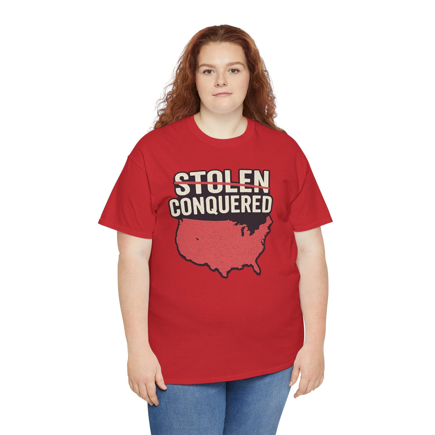 Stolen Conquered USA Gildan Brand T-Shirt