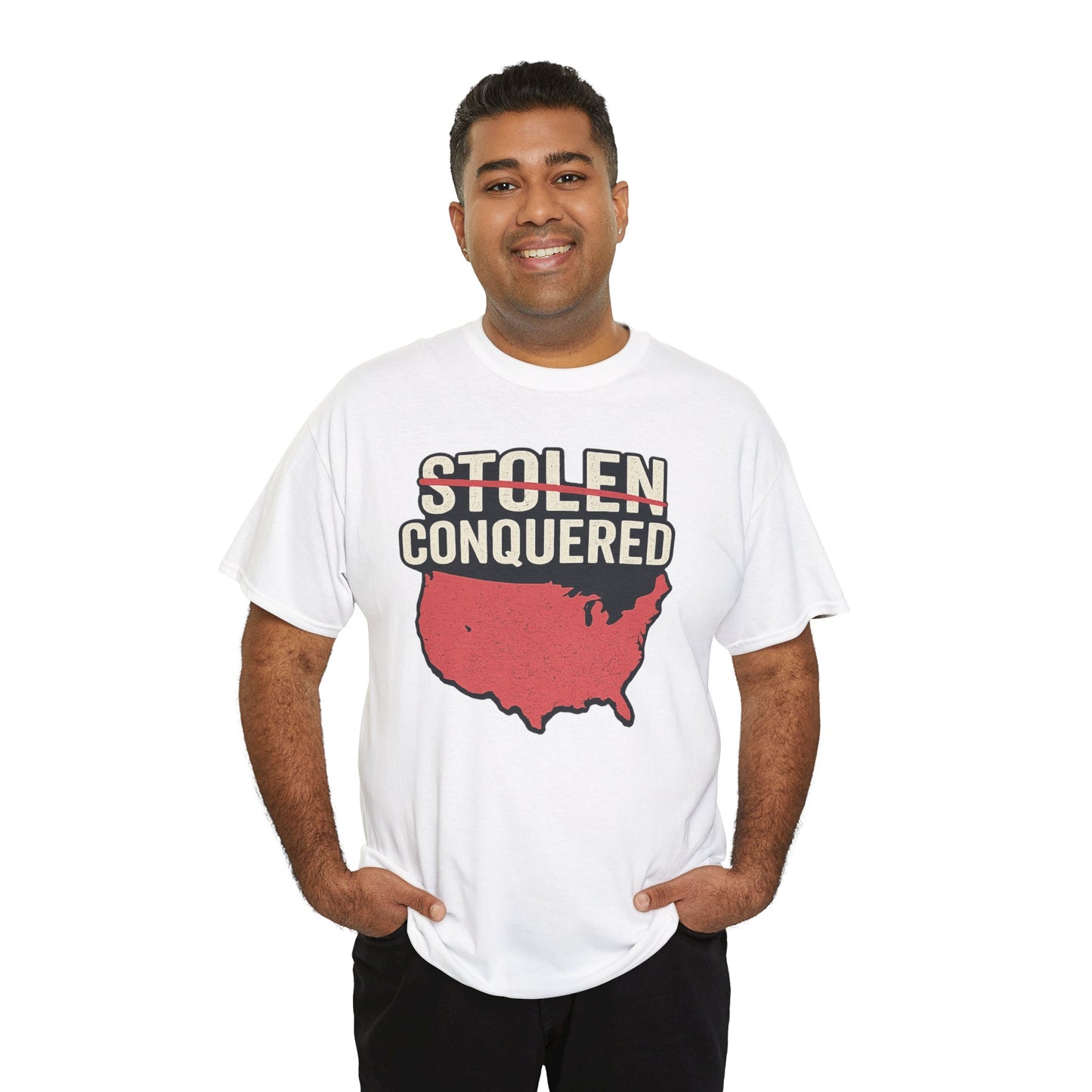 Stolen Conquered USA Gildan Brand T-Shirt