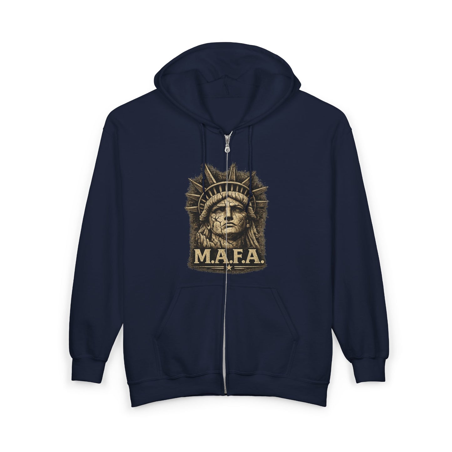 M.A.F.A. "Statue Of Liberty" "Sovereignty Security Prosperity " Zip Hoodie