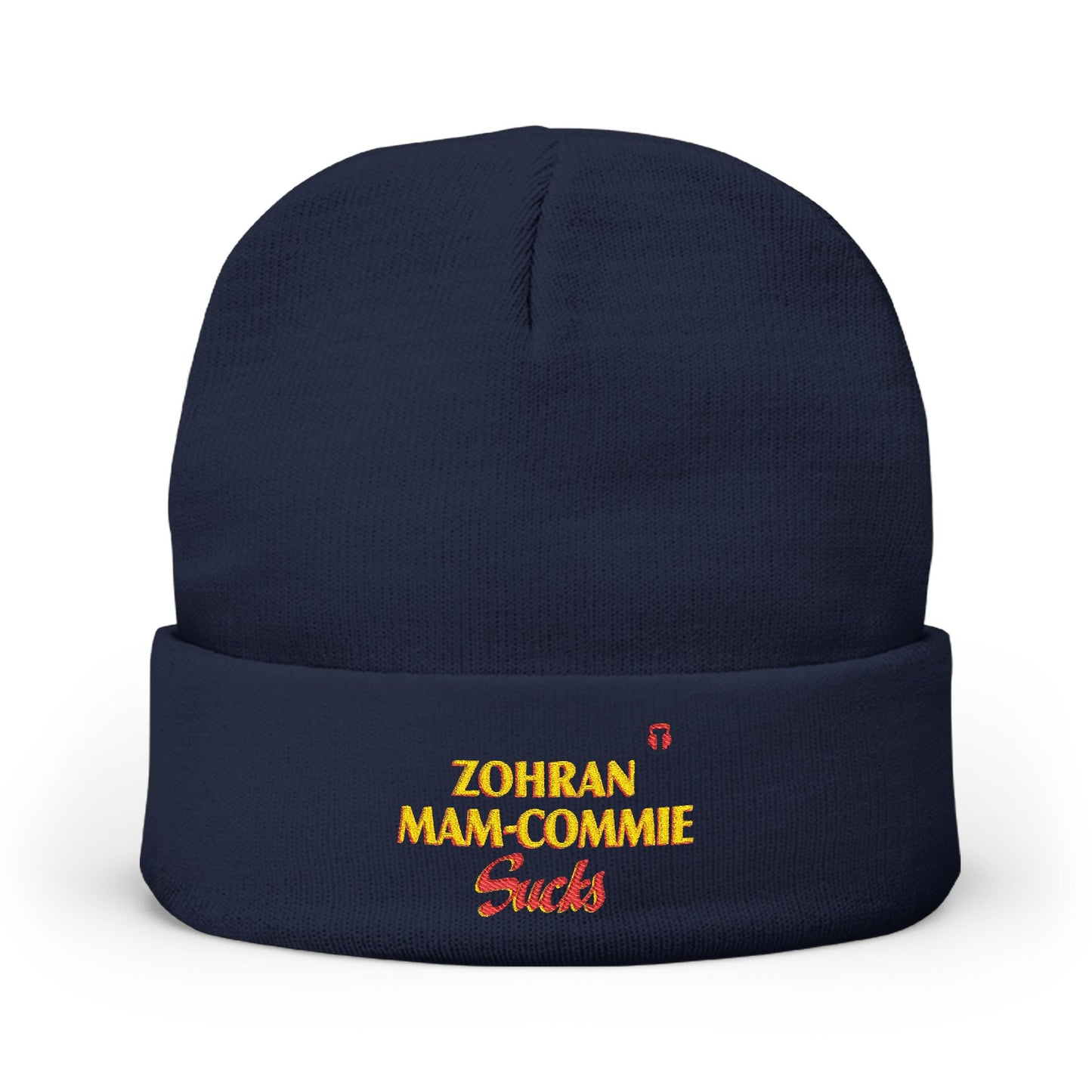 Zohran Mam-Commie Sucks Embroidered Knit Beanie