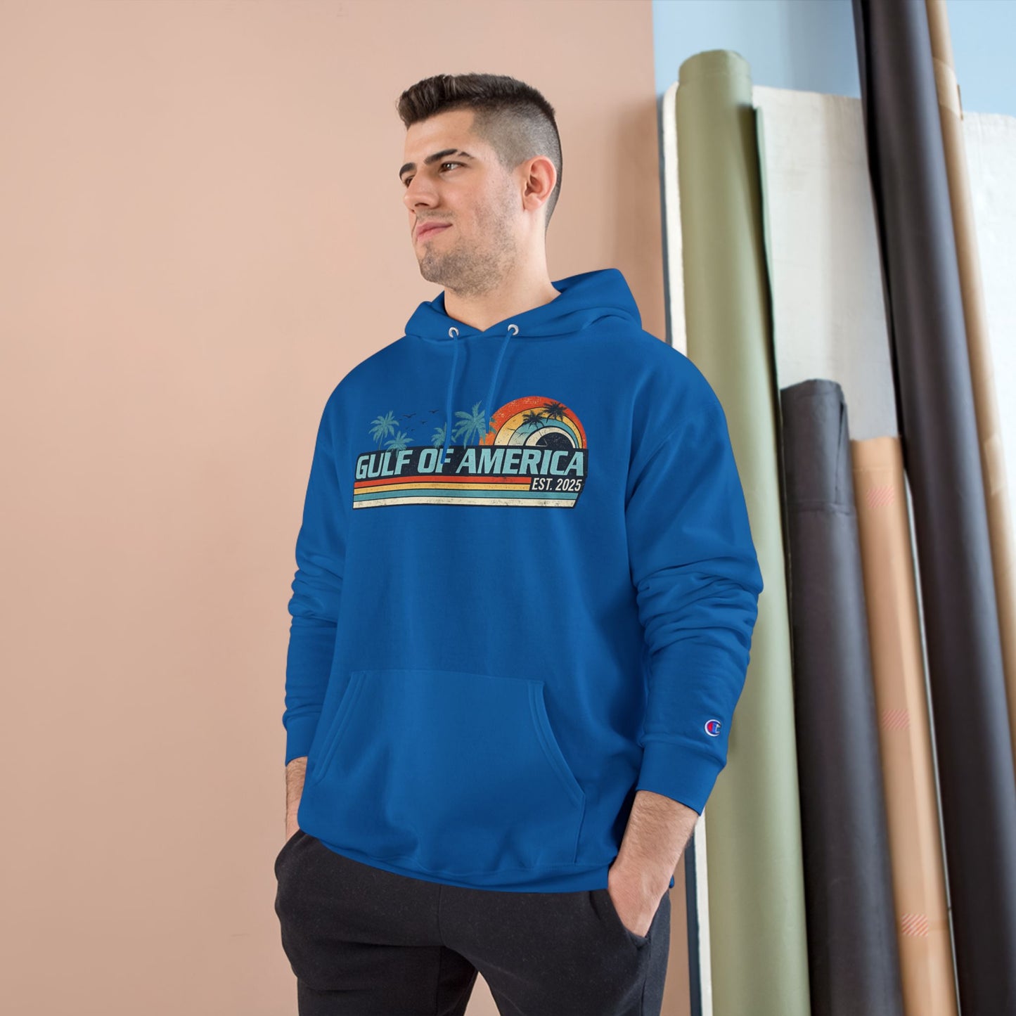 Gulf of America Vintage Champion Brand Hoodie