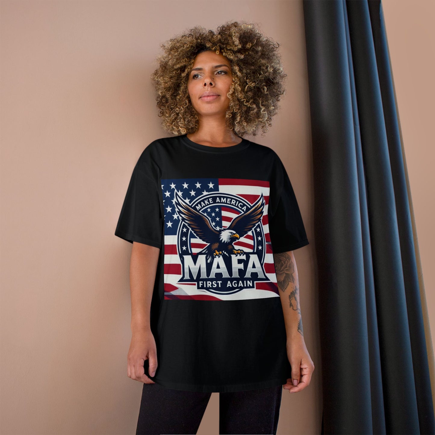 M.A.F.A "Make America First Again" Champion Brand T-Shirt