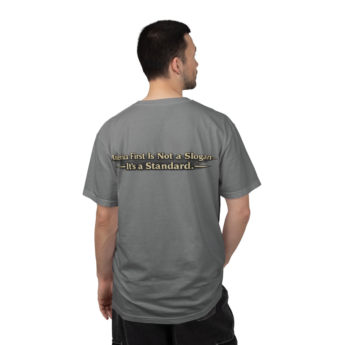 "Make America First Again" Book Merch Comfort Color Brand T-Shirt
