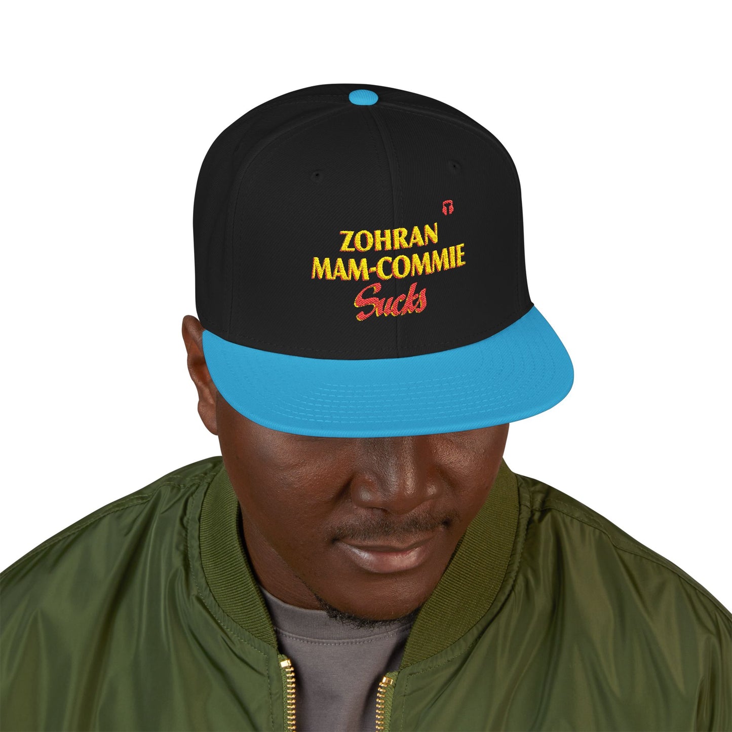 Zohran Mam-Commie Sucks Embroidered Snapback Hat