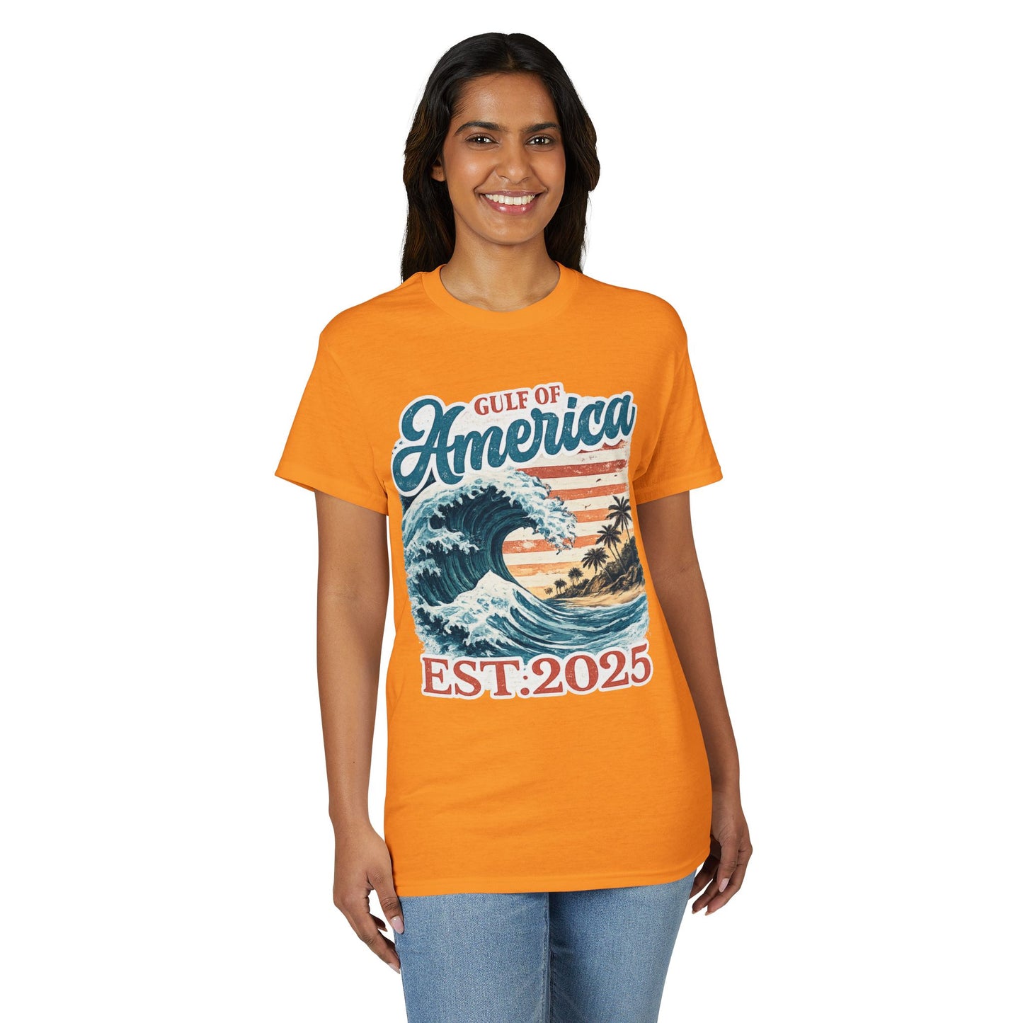 Gulf of America Est. 2025 Waves Gildan Brand T‑Shirt