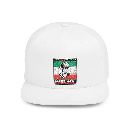 "Make Iran Great Again (MIGA)" Trump Embroidered Snapback Hat