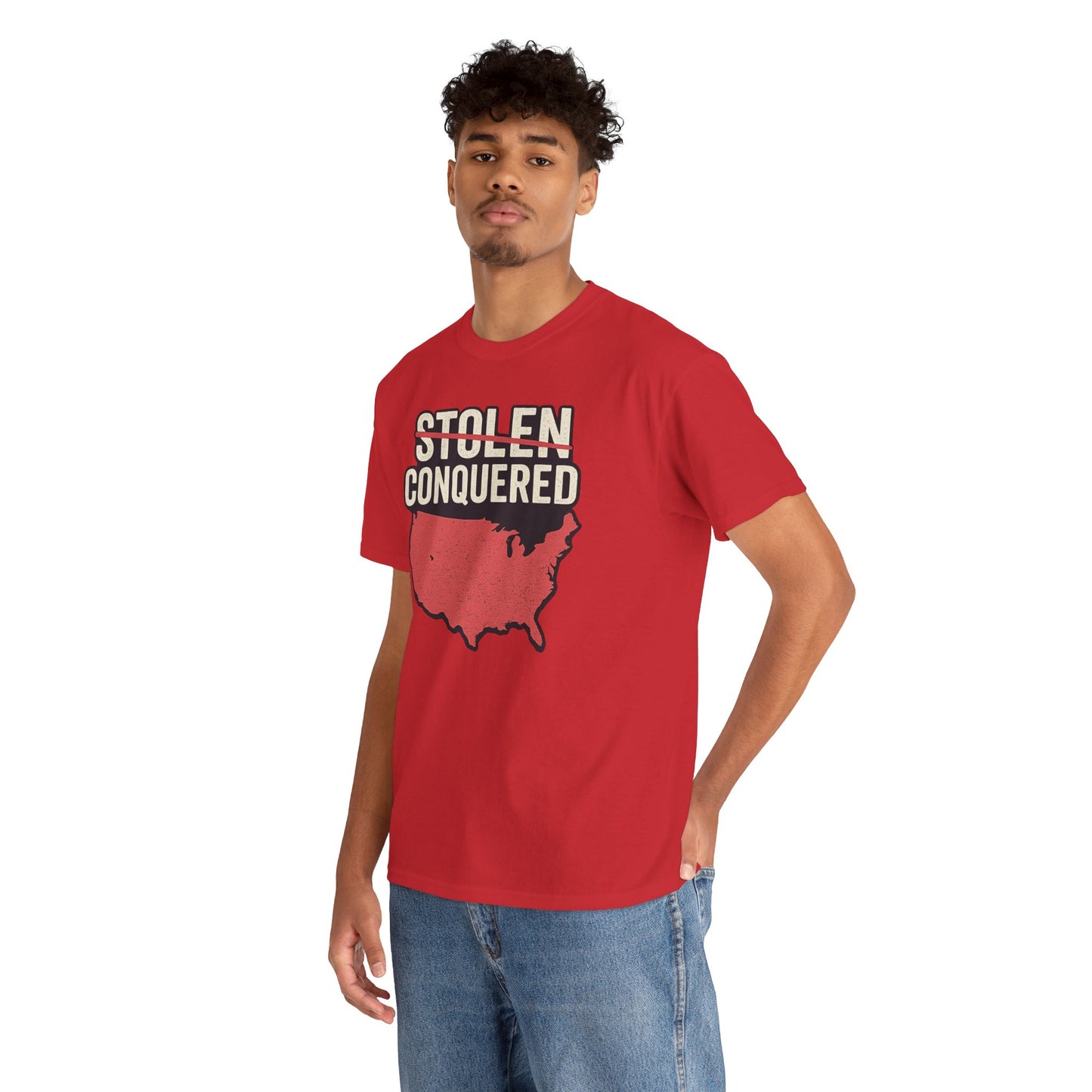 Stolen Conquered USA Gildan Brand T-Shirt