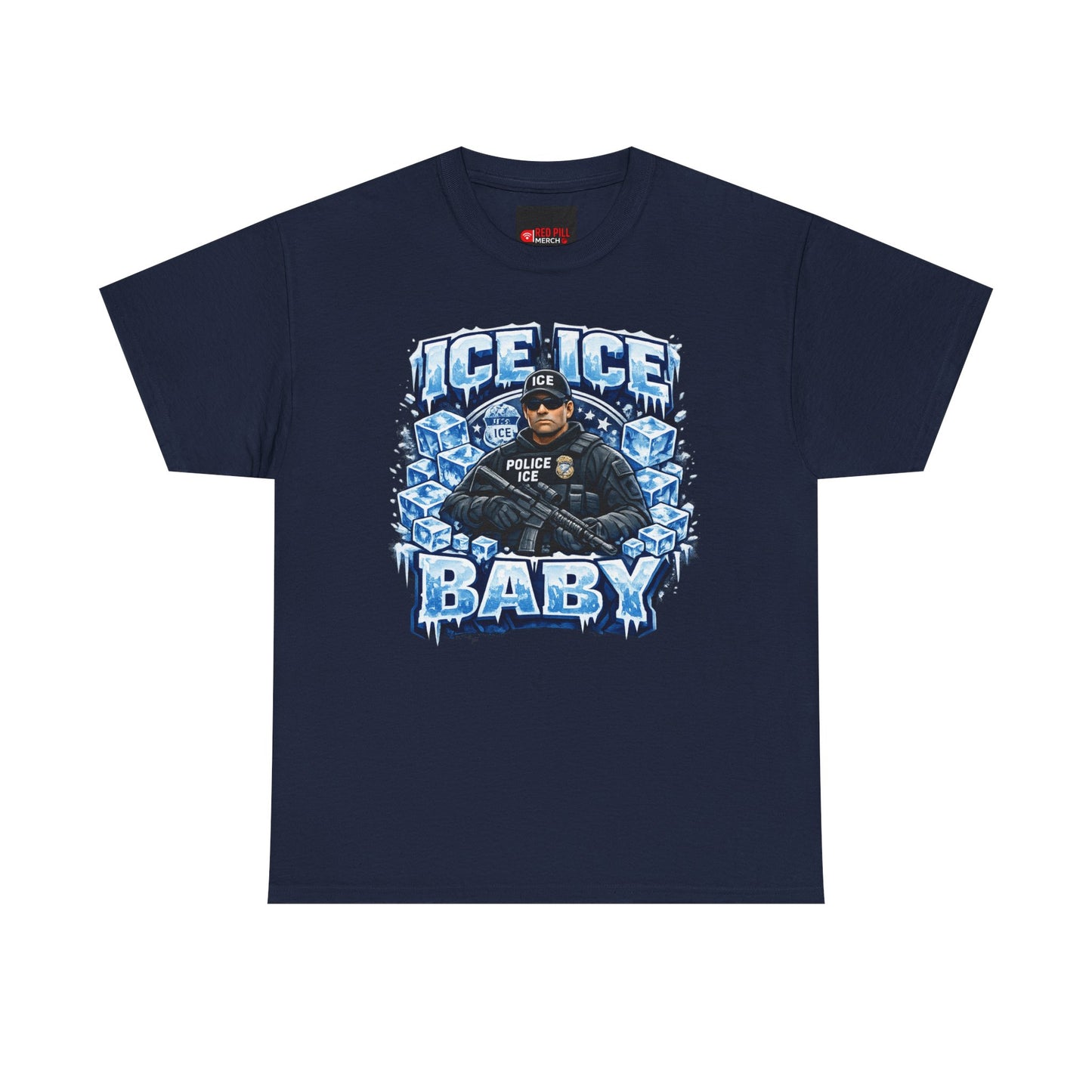 Ice Ice Baby ICE Agent Gildan Brand T-Shirt