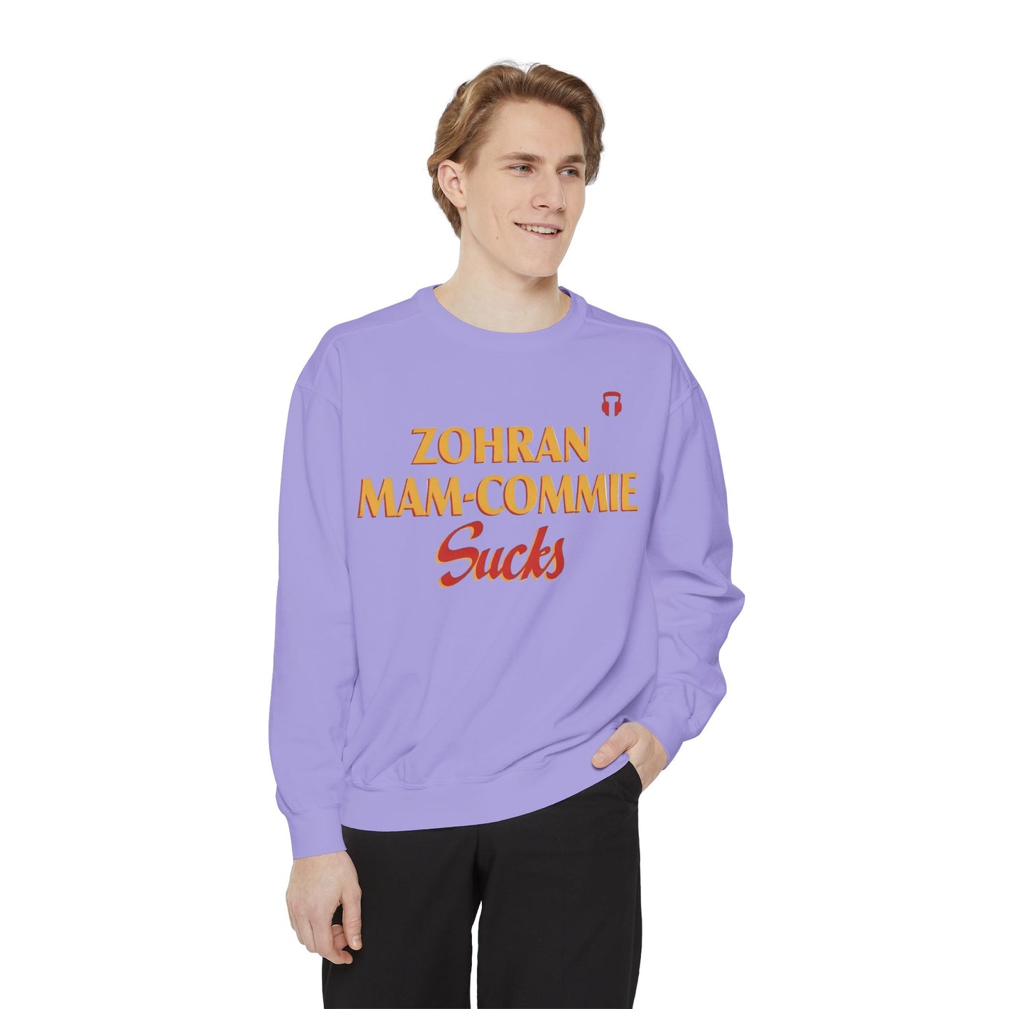 Zohran Mam-Commie Sucks Comfort Colors Brand Crewneck Sweatshirt