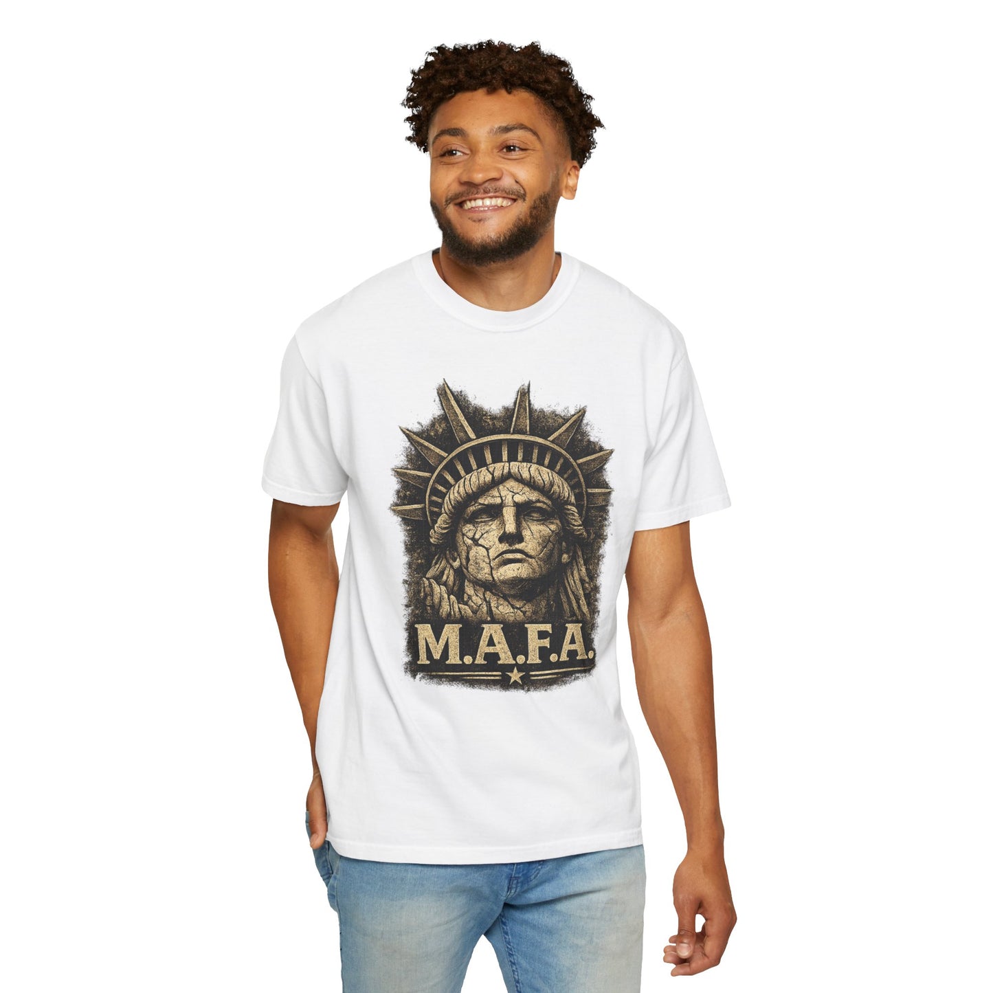 M.A.F.A. Statue Of Liberty  "Sovereignty Security Prosperity " Comfort Color Brand T-Shirt