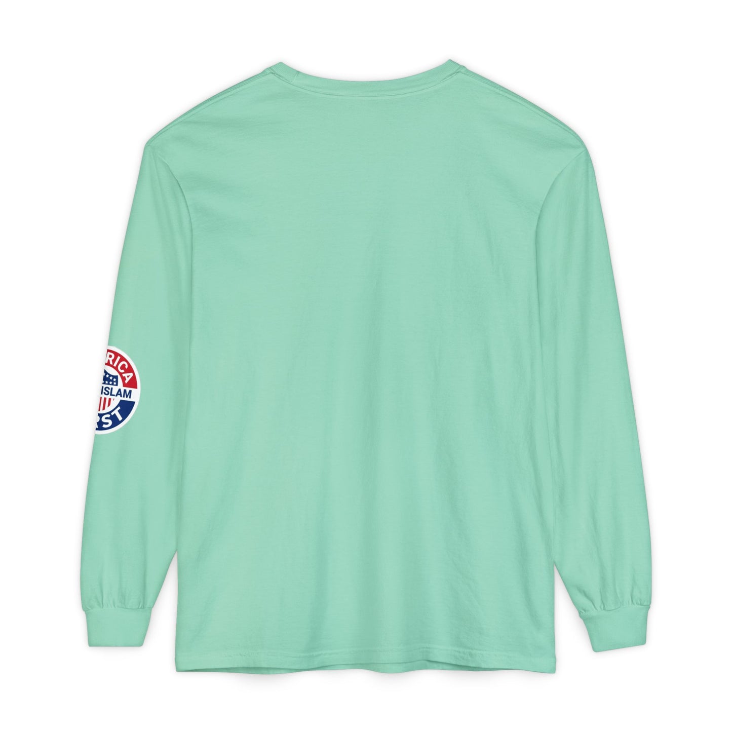 Zohran Mam-Commie Sucks/America First F*CK ISLAM Comfort Color Brand Long Sleeve T-Shirt