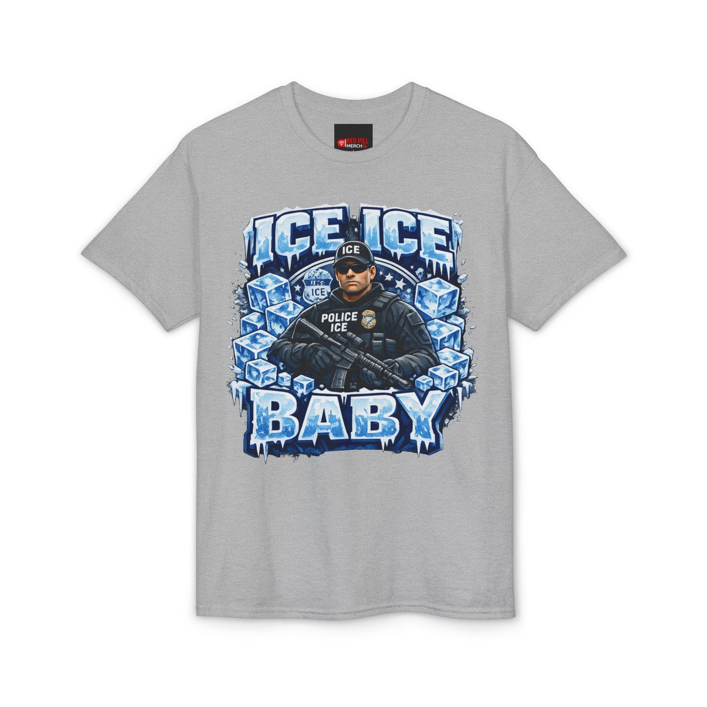 Ice Ice Baby ICE Agent Gildan 8000 Brand T-Shirt