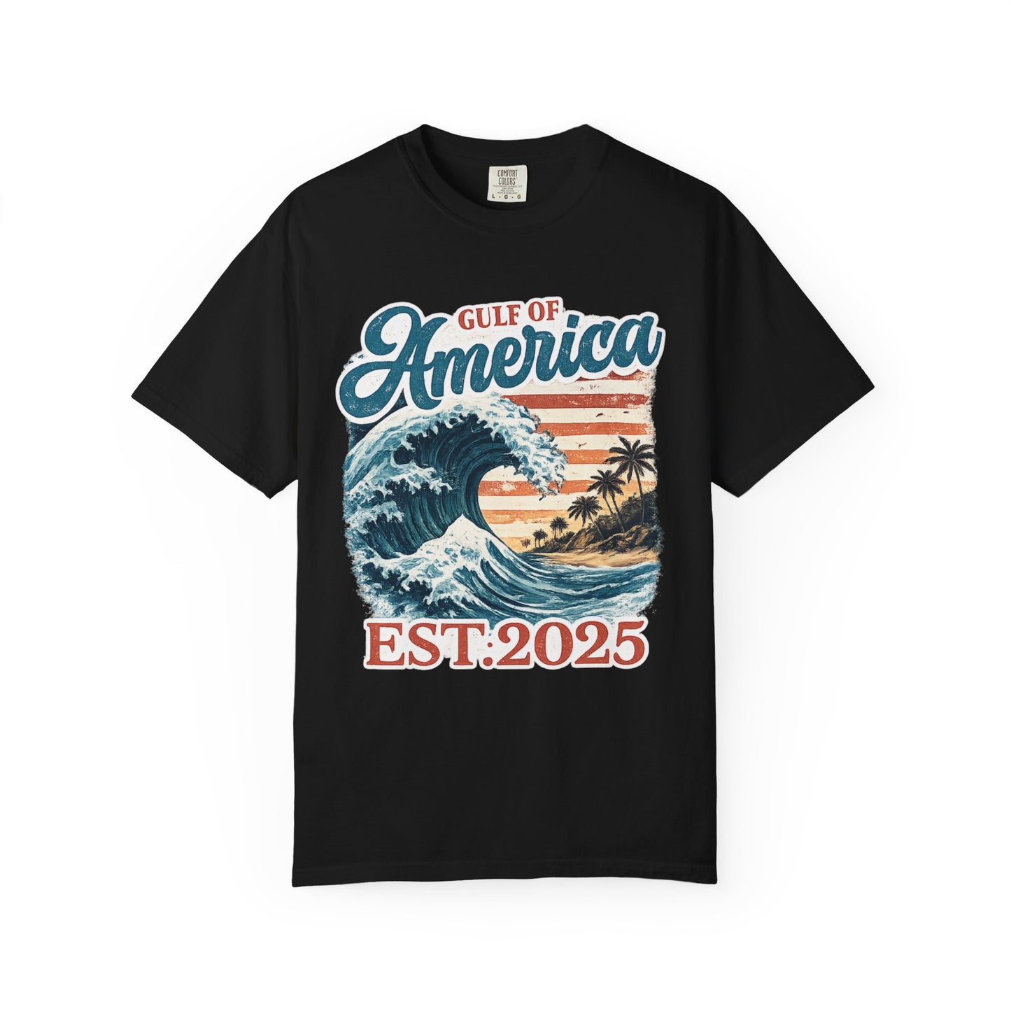 Gulf of America Est. 2025 Waves Comfort Color Brand T‑Shirt