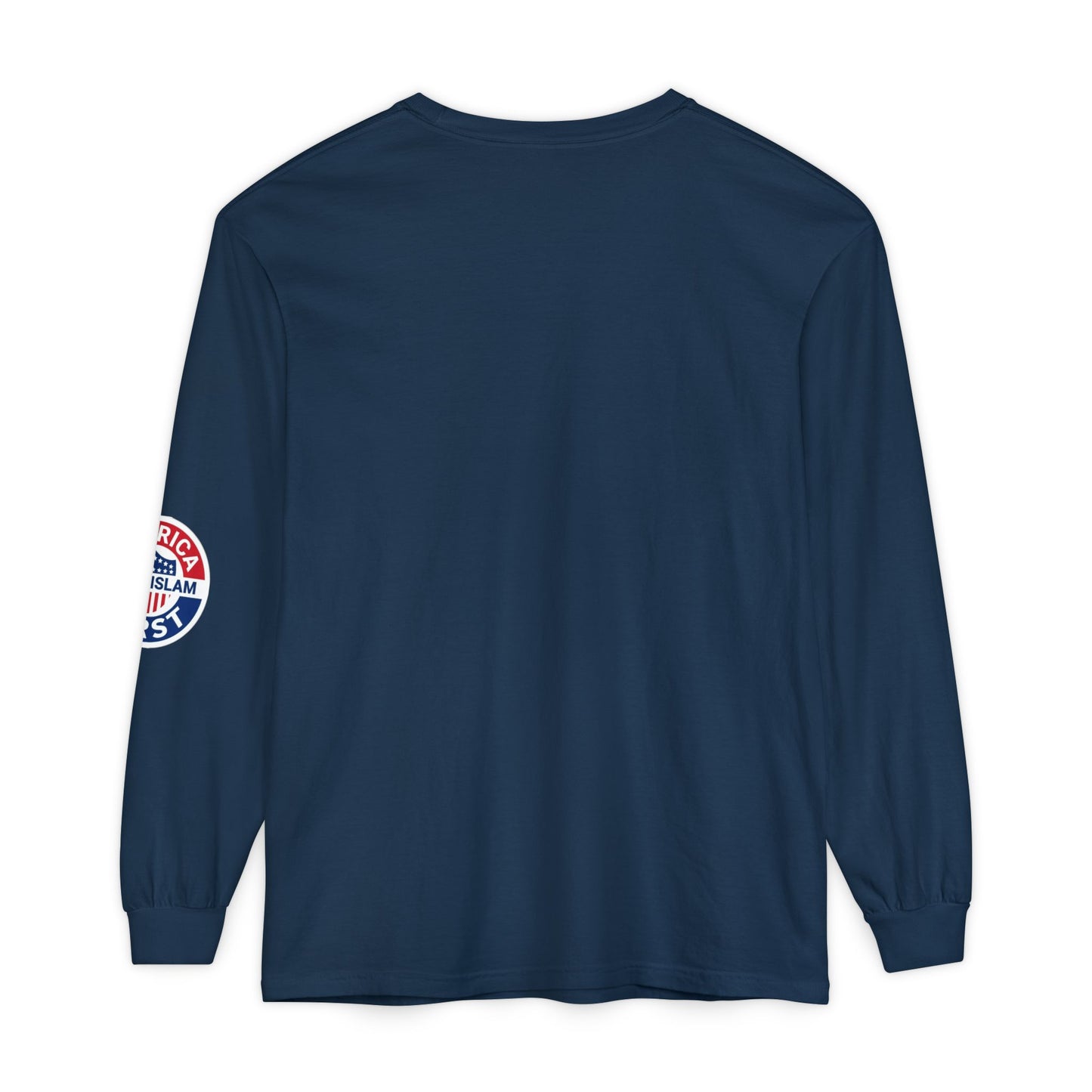 Zohran Mam-Commie Sucks/America First F*CK ISLAM Comfort Color Brand Long Sleeve T-Shirt