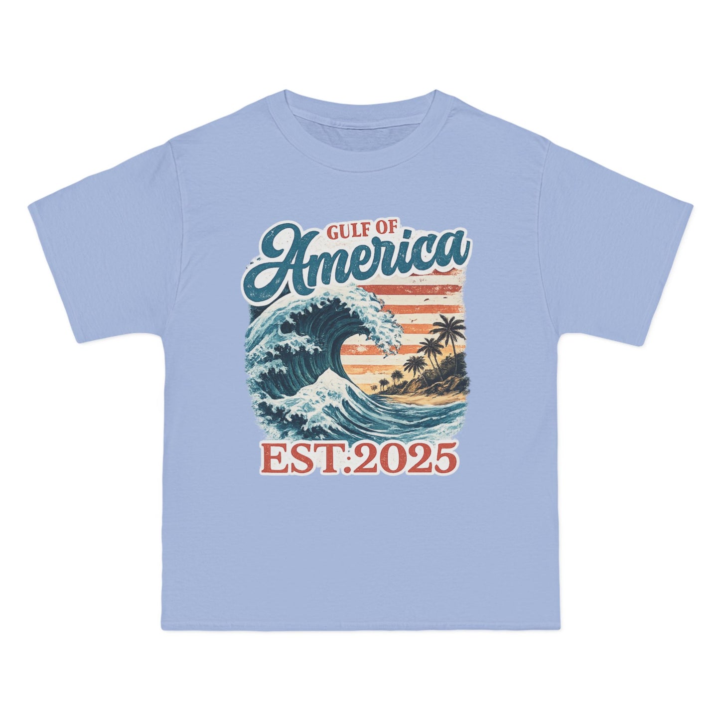 Gulf of America Est. 2025 Waves Hanes Brand T-Shirt