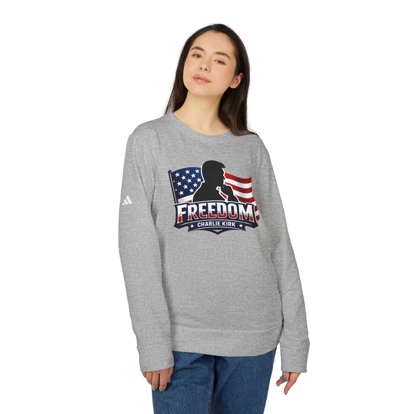Charlie Kirk Freedom Crewneck Adidas Sweatshirt
