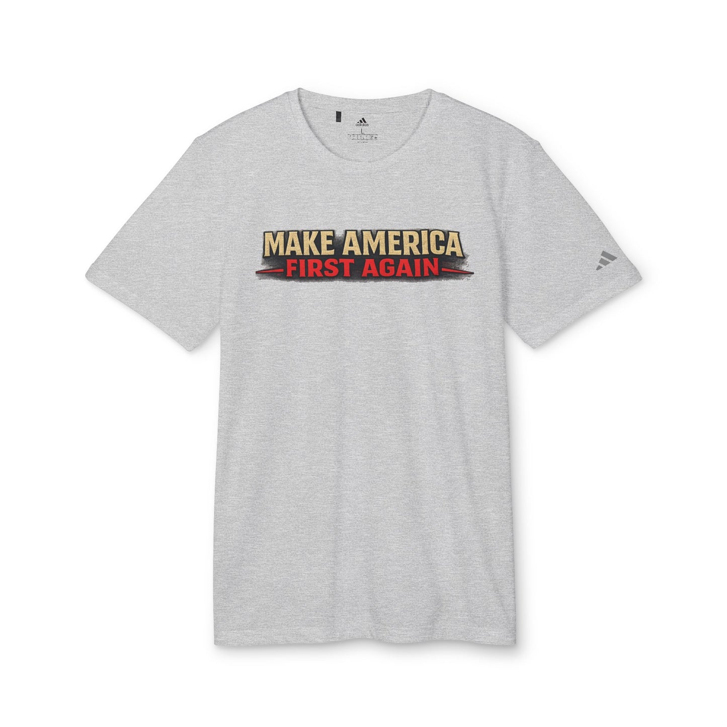 "Make America First Again" Book Merch Adidas Brand T-Shirt