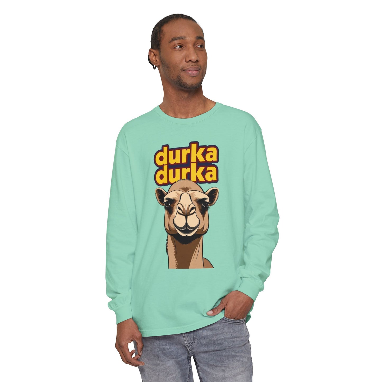 "Durka Durka" Camel Gildan Brand Long Sleeve Tee