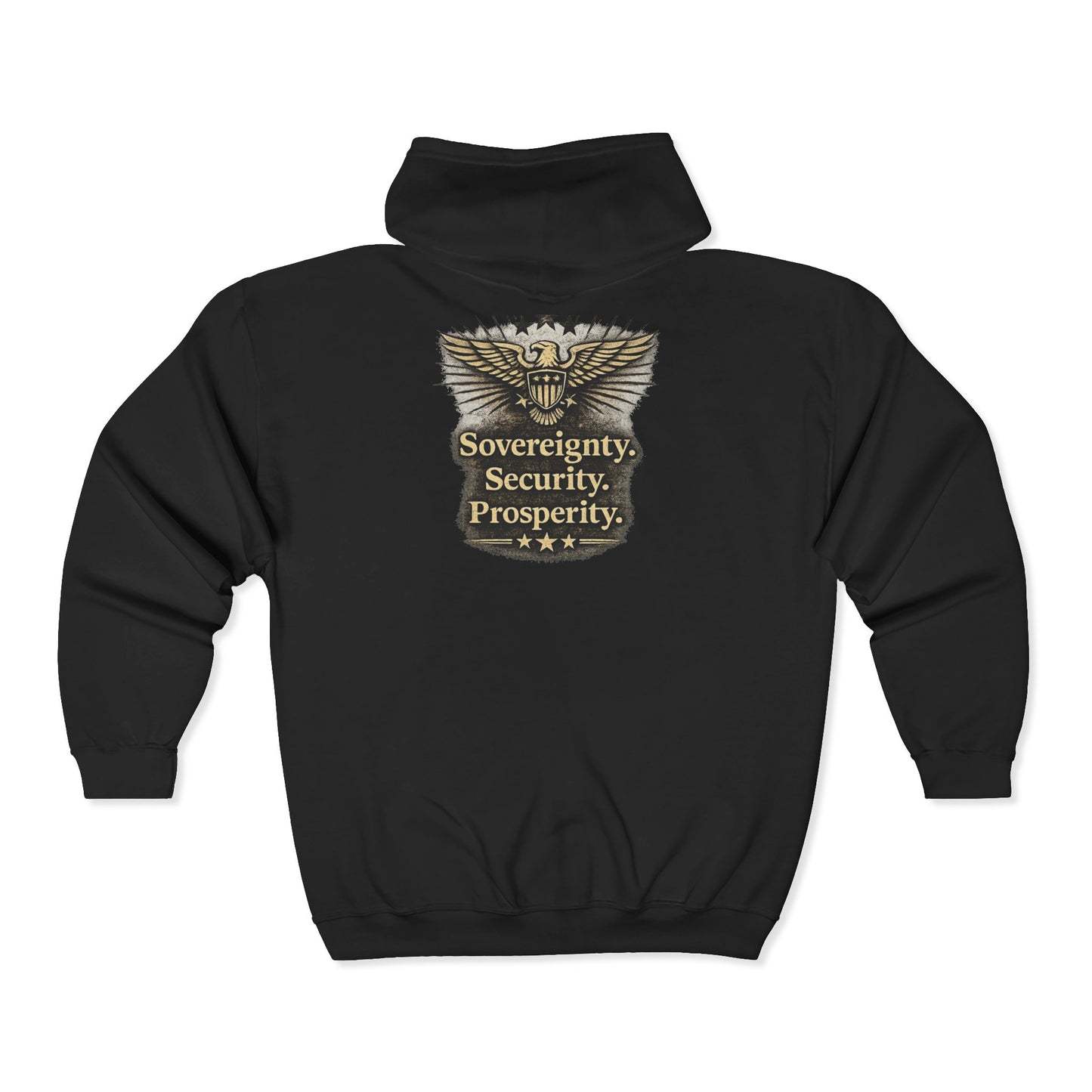 M.A.F.A. "Statue Of Liberty" "Sovereignty Security Prosperity " Zip Hoodie