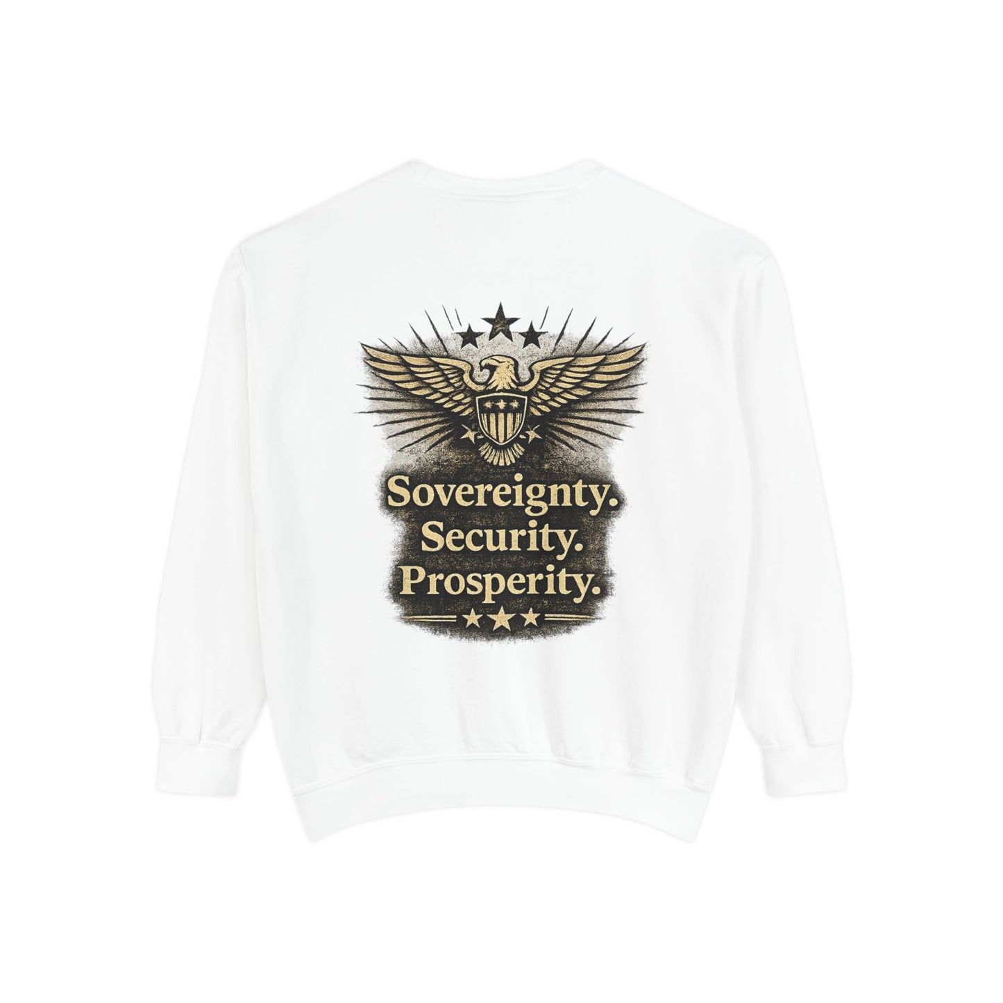 M.A.F.A. "Statue Of Liberty" "Sovereignty Security Prosperity " Gildan Brand Crewneck Sweatshirt
