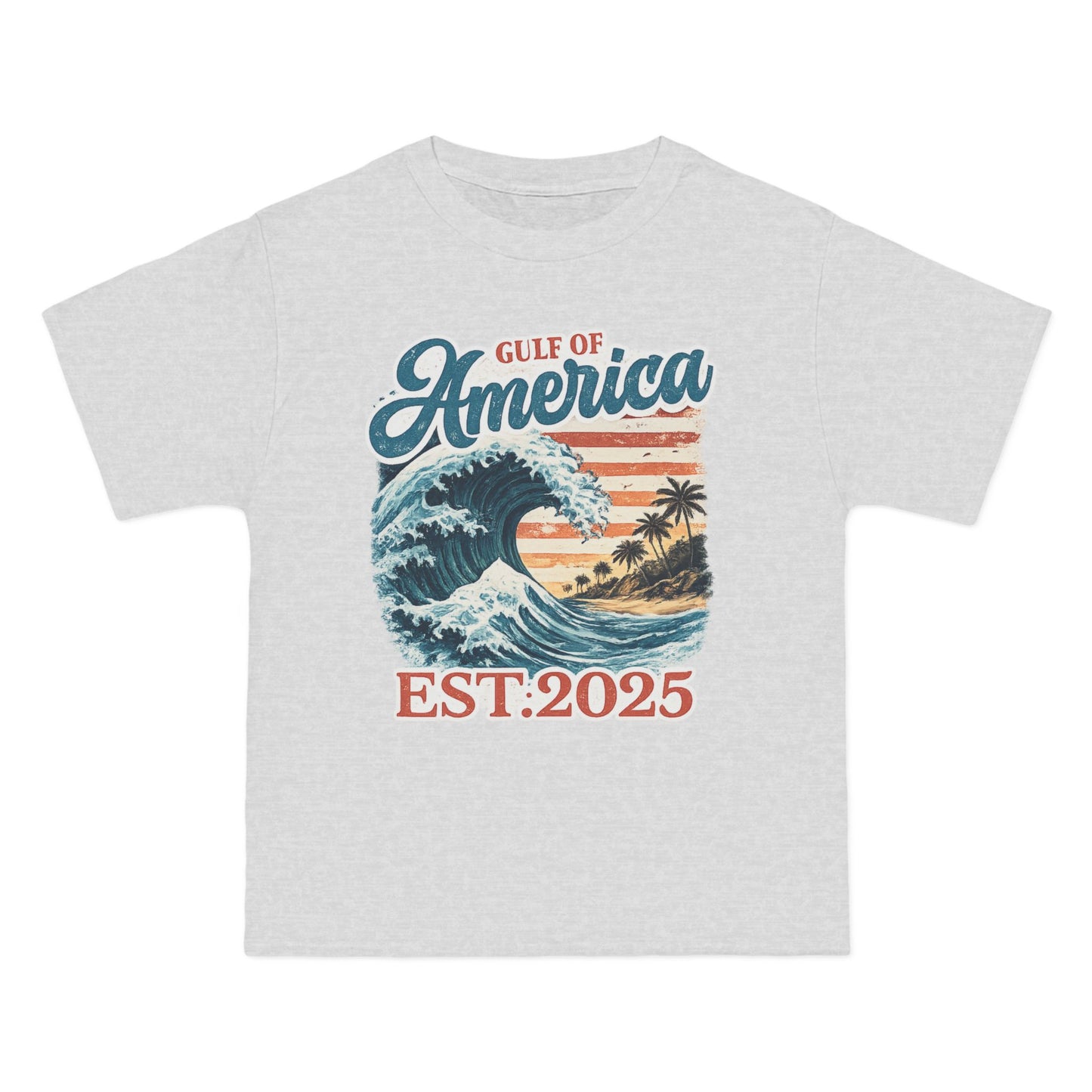 Gulf of America Est. 2025 Waves Hanes Brand T-Shirt
