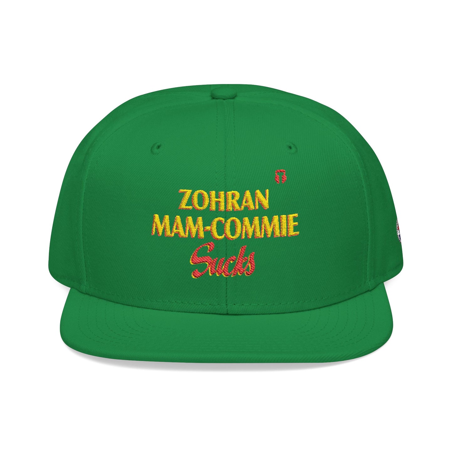Zohran Mam-Commie Sucks Embroidered Snapback Hat