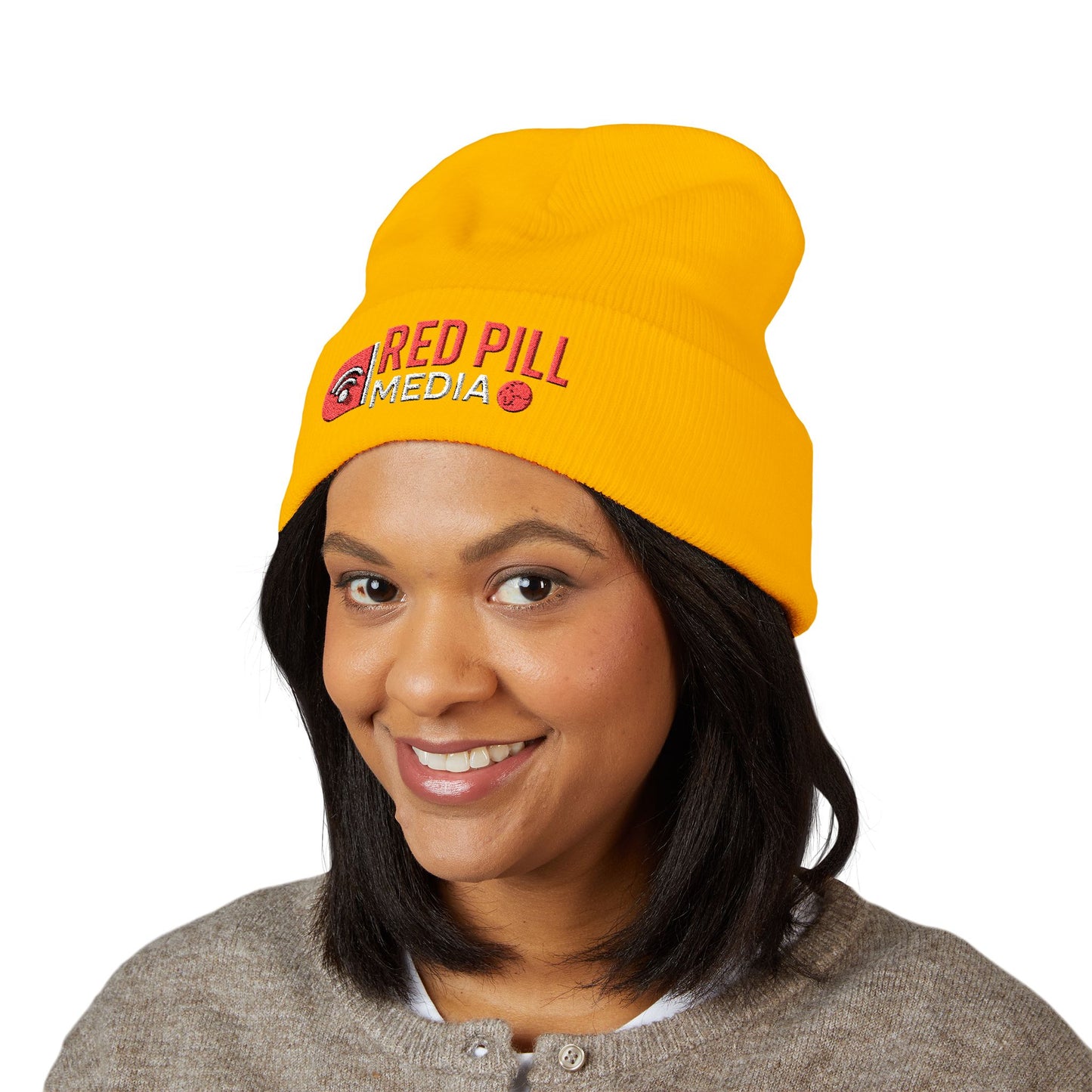 Red Pill Media Embroidered Cuffed Beanie