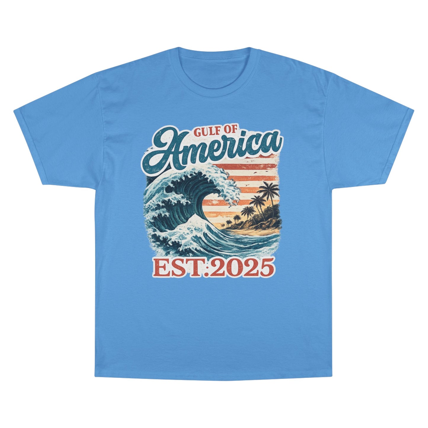 Gulf of America Est. 2025 Waves Champion Brand T-Shirt