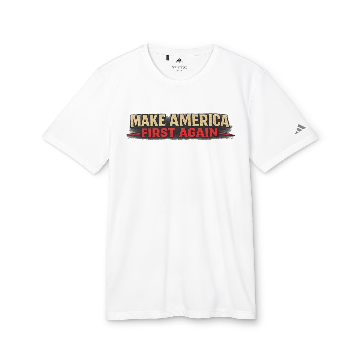 "Make America First Again" Book Merch Adidas Brand T-Shirt