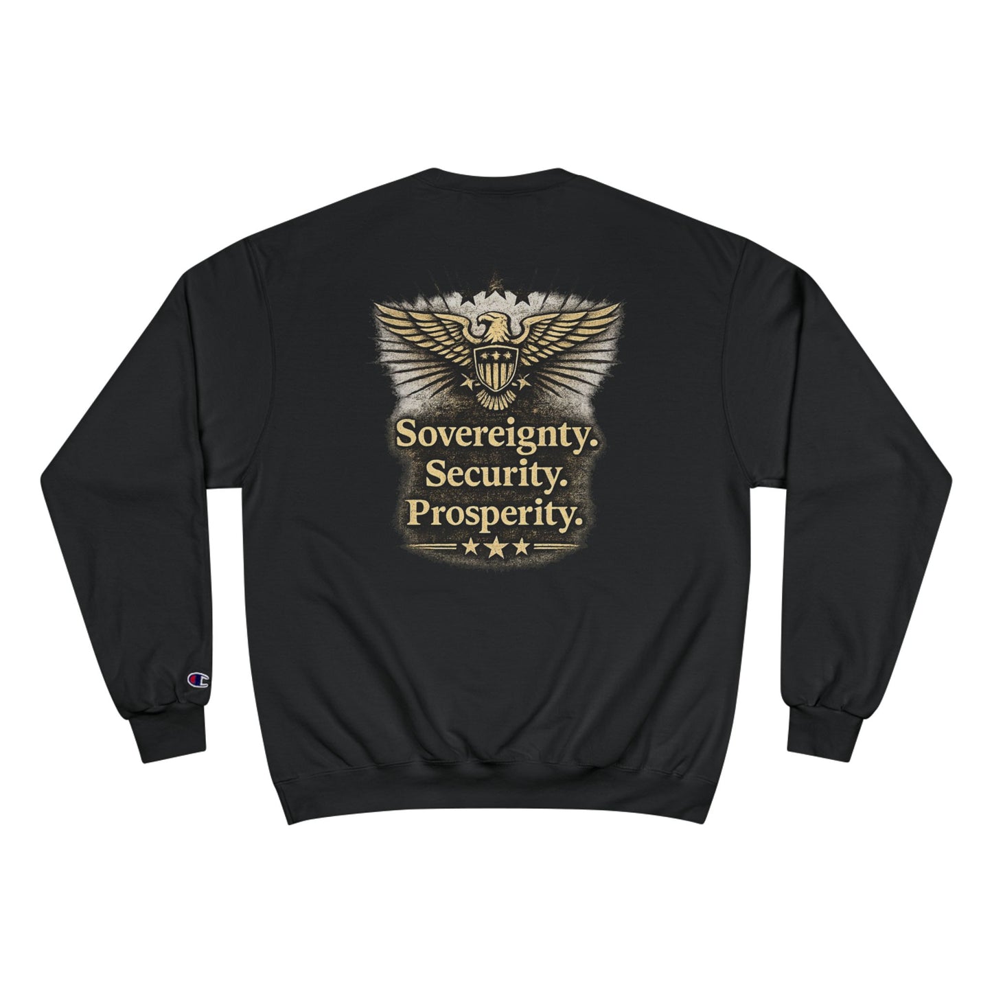 M.A.F.A. "Statue Of Liberty" "Sovereignty Security Prosperity " Champion Brand Crewneck Sweatshirt