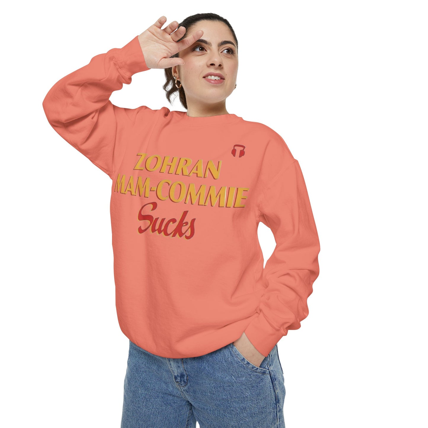 Zohran Mam-Commie Sucks Comfort Colors Brand Crewneck Sweatshirt