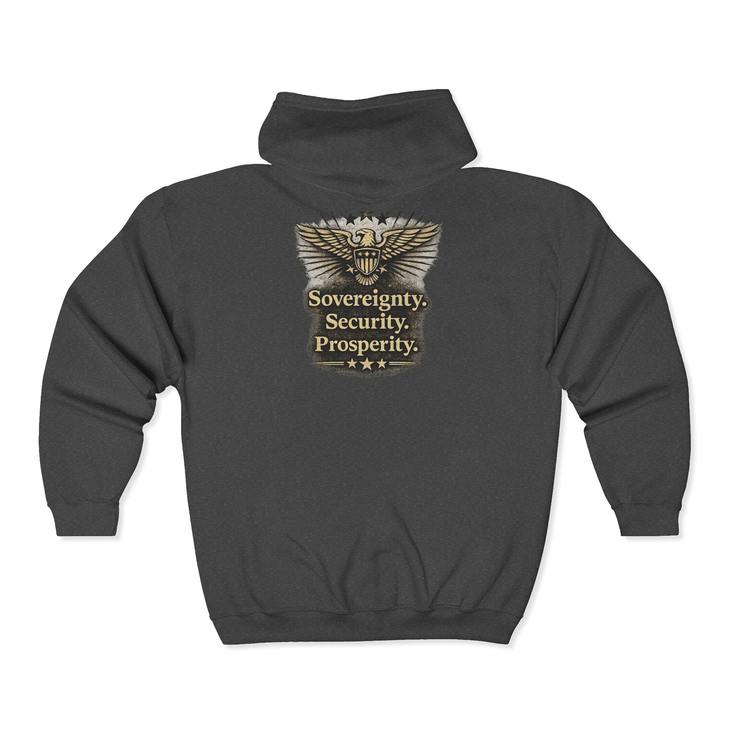 M.A.F.A. "Statue Of Liberty" "Sovereignty Security Prosperity " Zip Hoodie