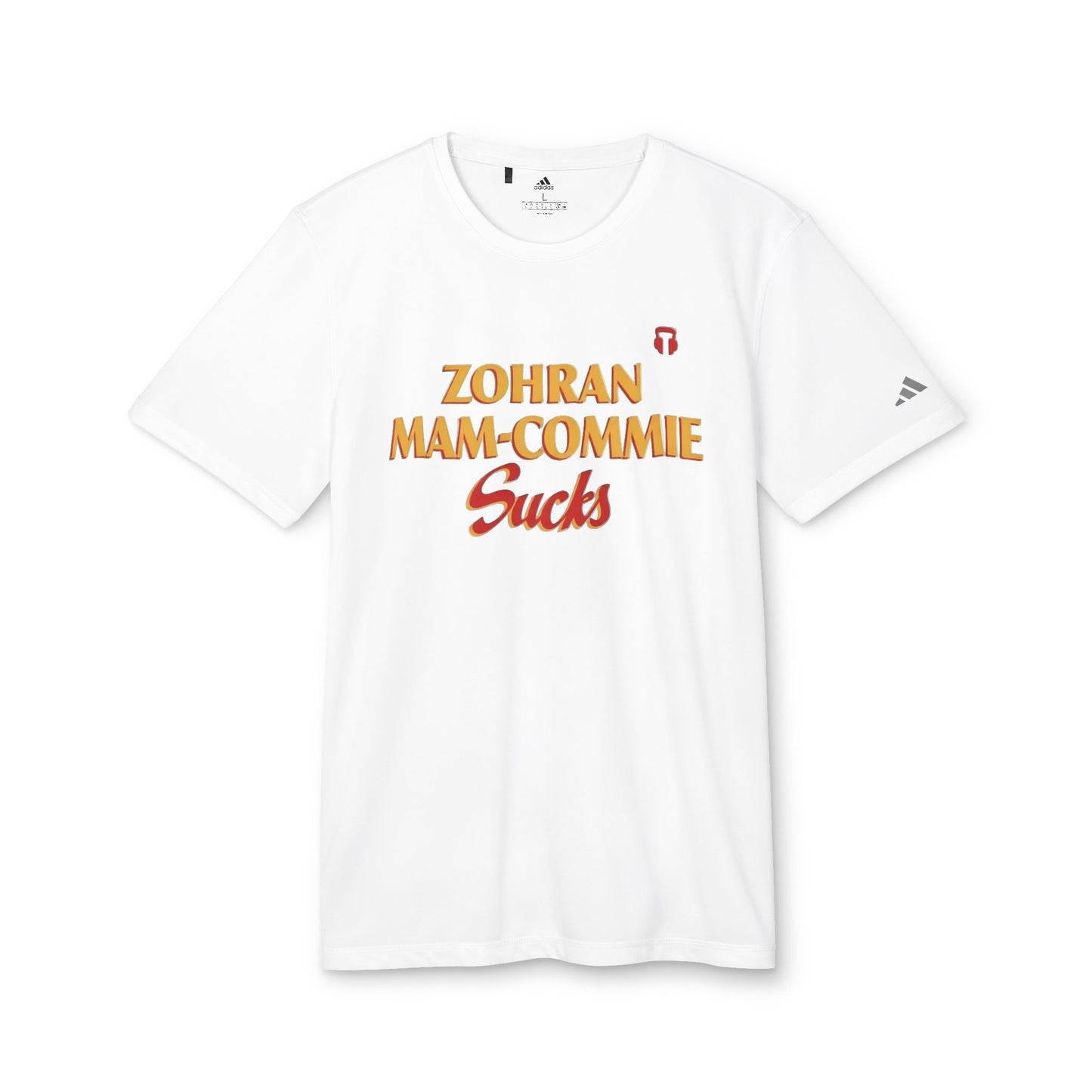 Zohran Mam-Commie Sucks Adidas Brand T-Shirt