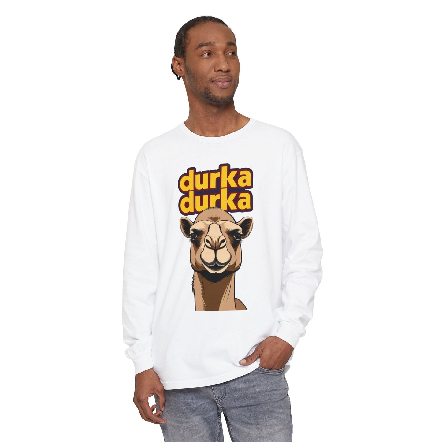 "Durka Durka" Camel Gildan Brand Long Sleeve Tee