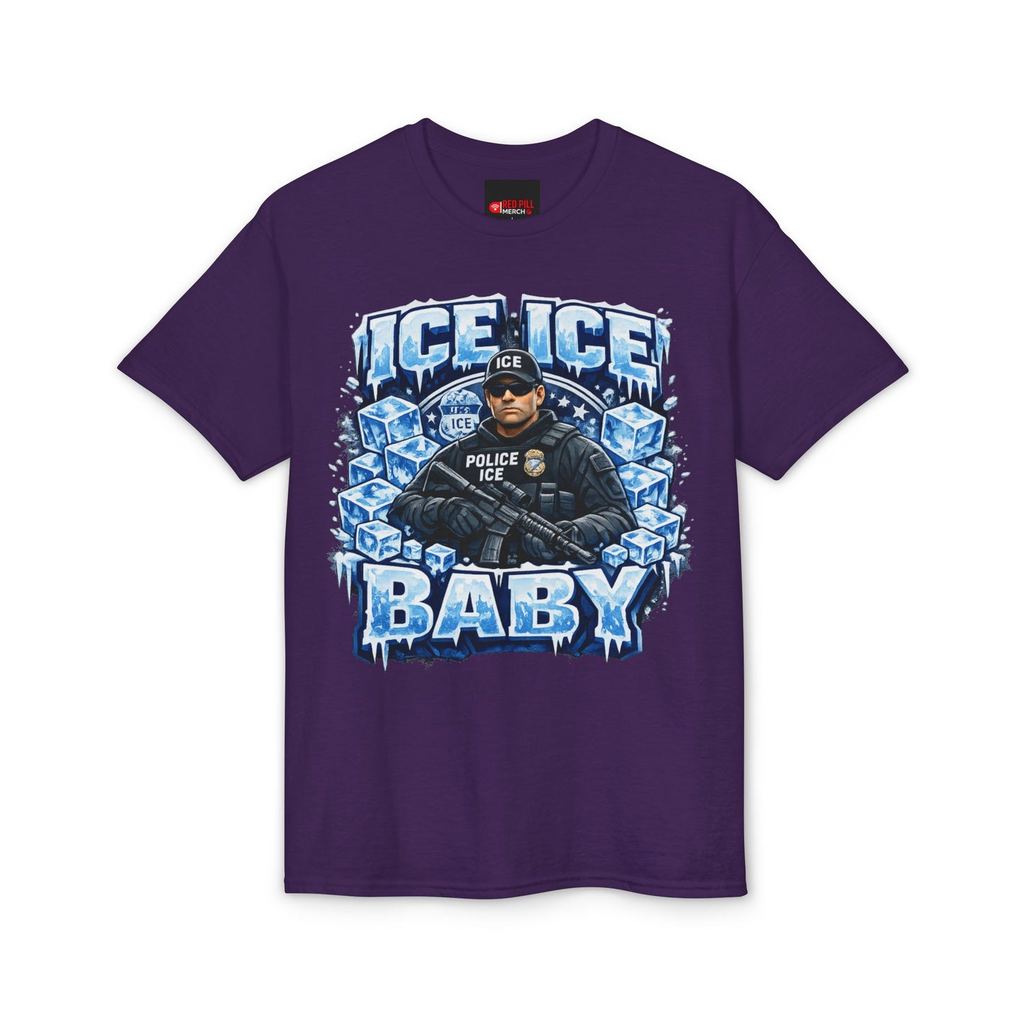 Ice Ice Baby ICE Agent Gildan 8000 Brand T-Shirt