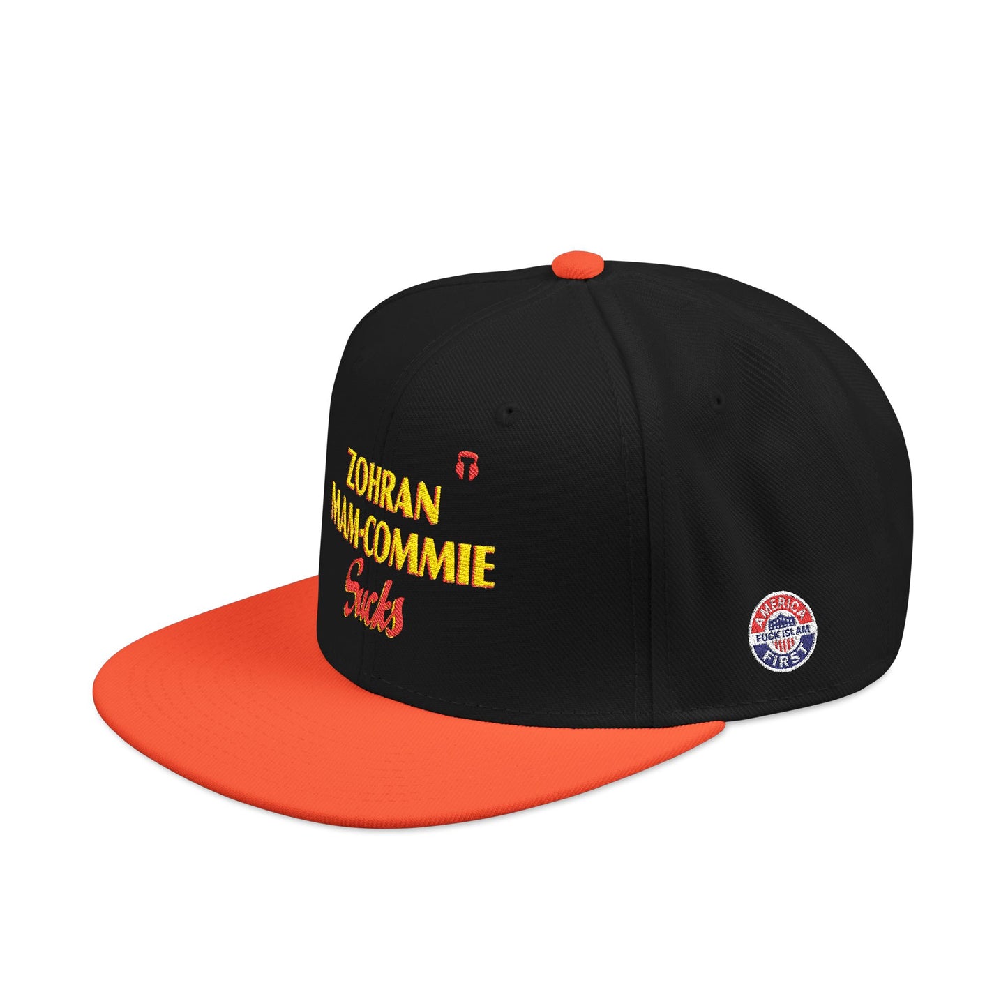 Zohran Mam-Commie Sucks Embroidered Snapback Hat