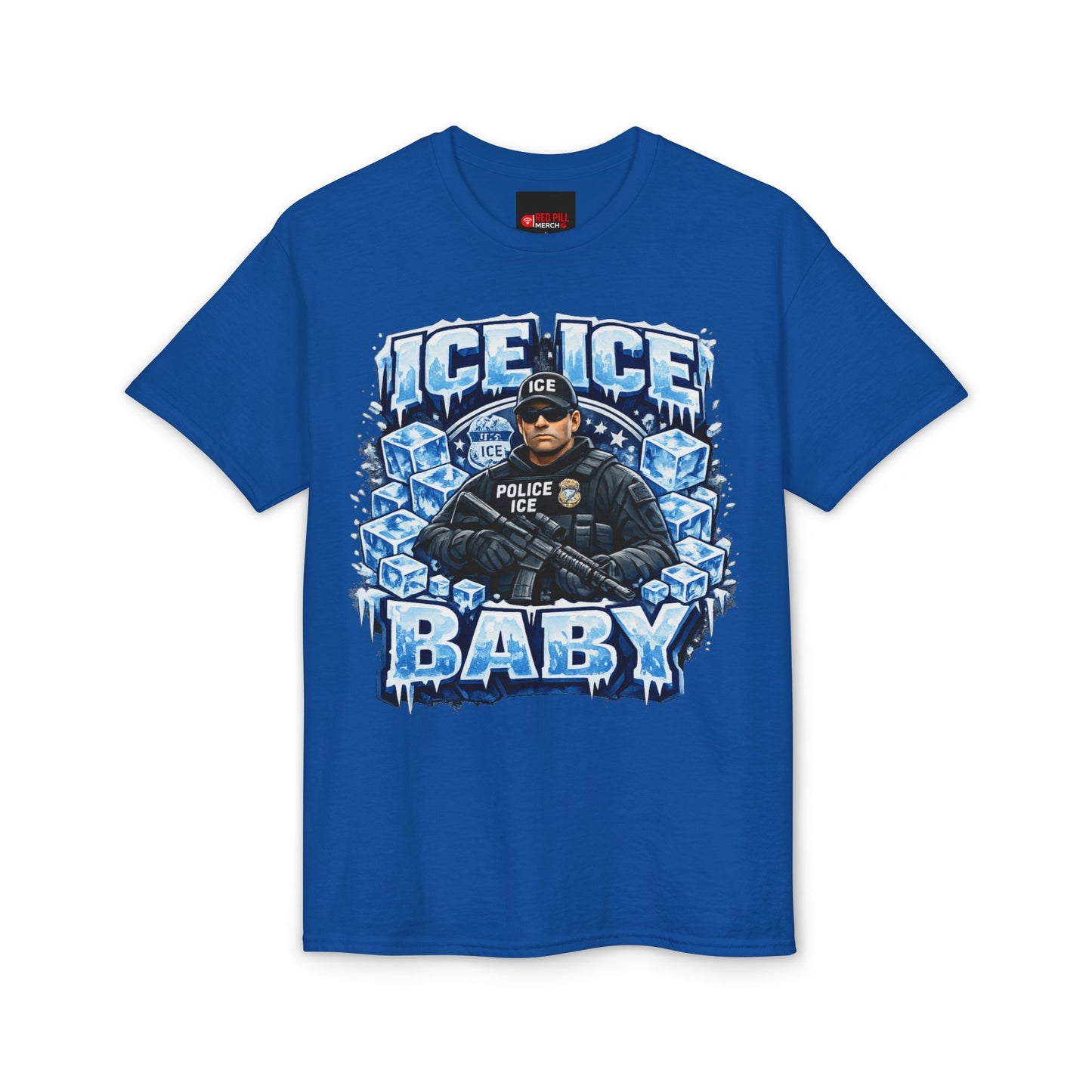 Ice Ice Baby ICE Agent Gildan 8000 Brand T-Shirt